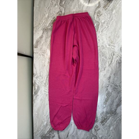 Vtg Small‎ 90’s Sweatpants Custom Butterfly Graphic Airbrush Hot Pink Joggers - Picture 4 of 6